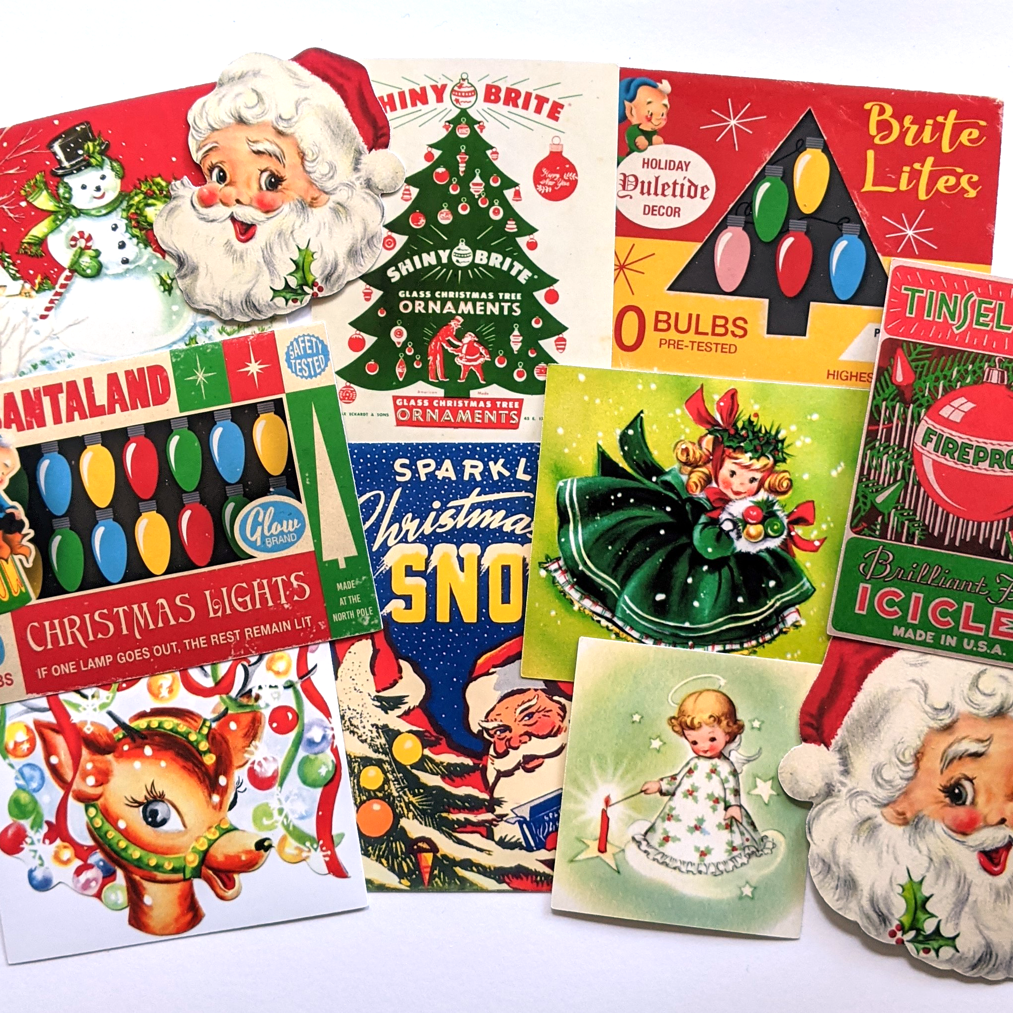 138 Pieces/Pack Retro Christmas Stickers Large Size Photo Album
