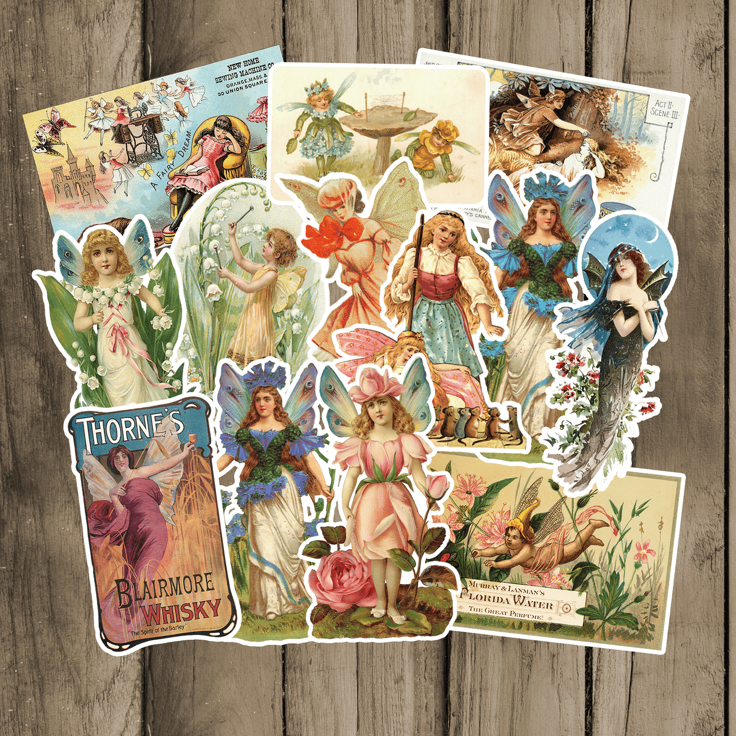 Vintage Fairies Sticker Pack