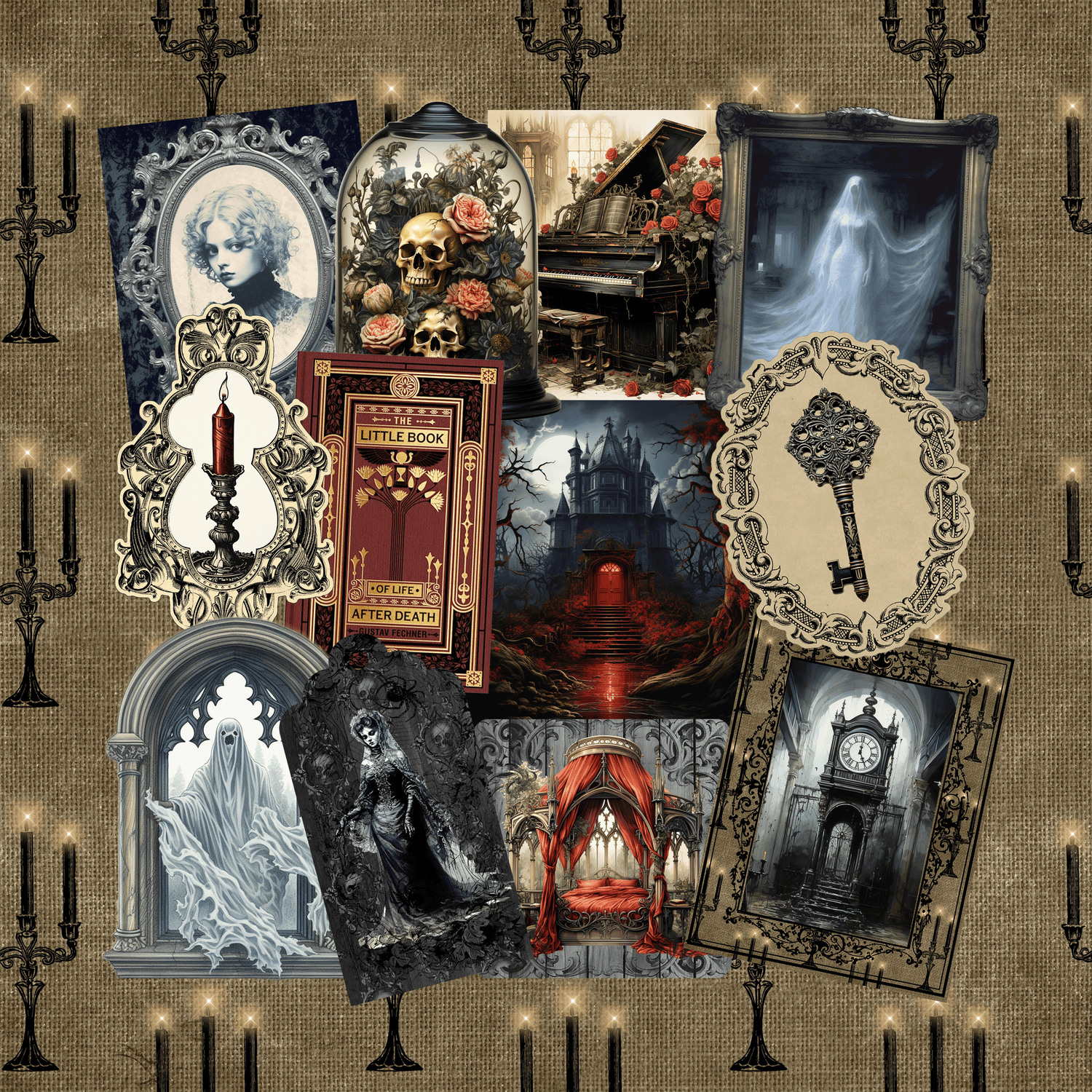 Haunted house sticker pack