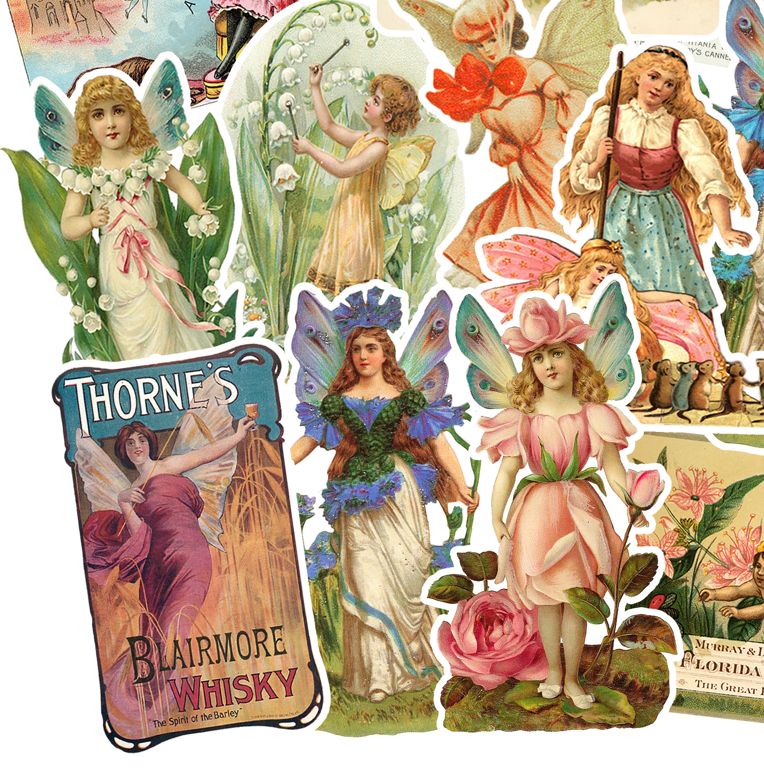 Vintage Retro Fairy Tale Stickers Pack Wholesale sticker supplier 