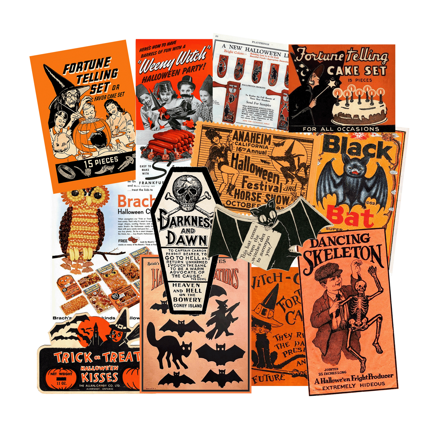 Vintage Halloween Sticker Pack – Cherry Moon Factory