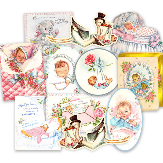 Vintage Baby Sticker Pack