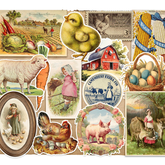 Vintage Farm Sticker Pack