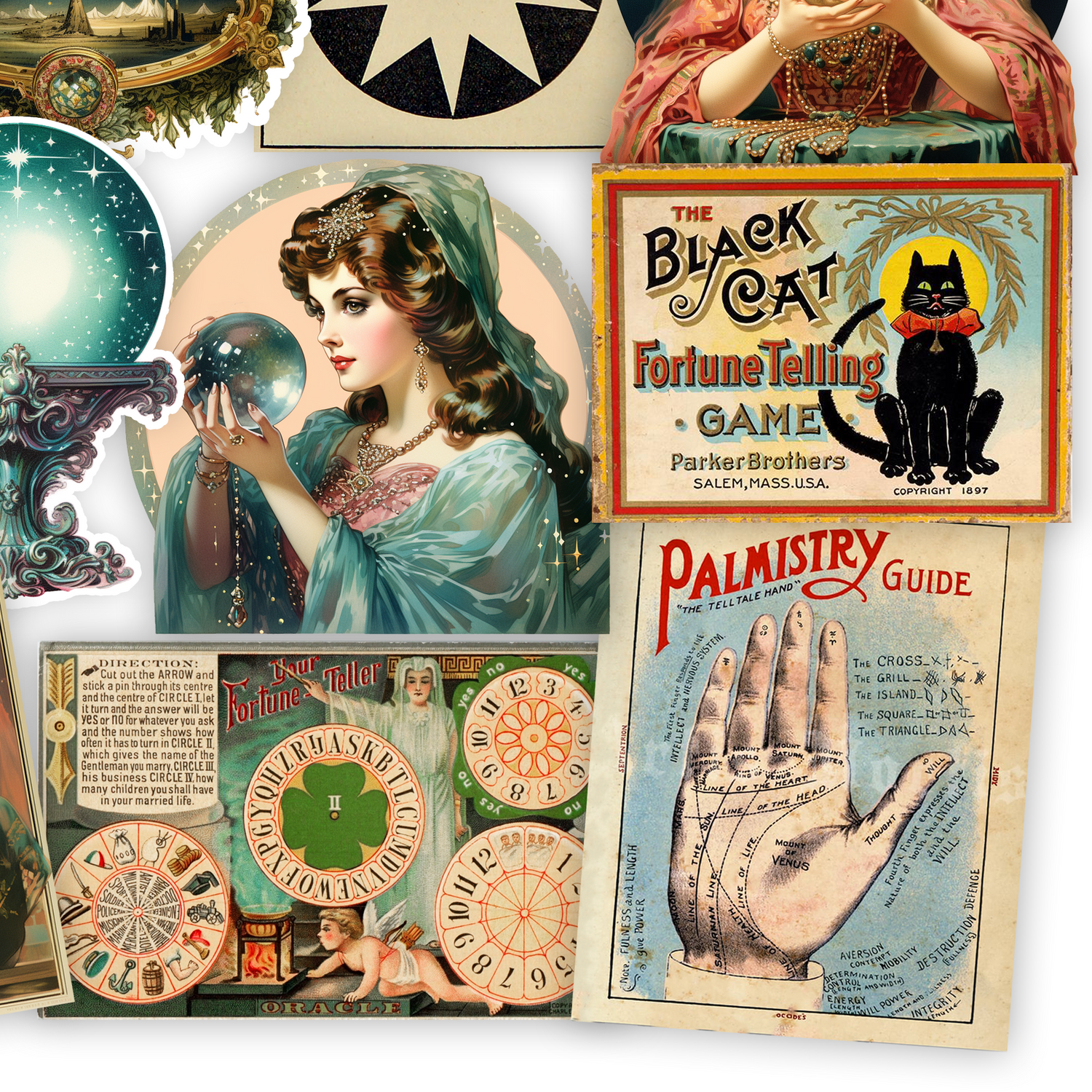 Vintage Dark Ephemera Stickers – Cherry Moon Factory