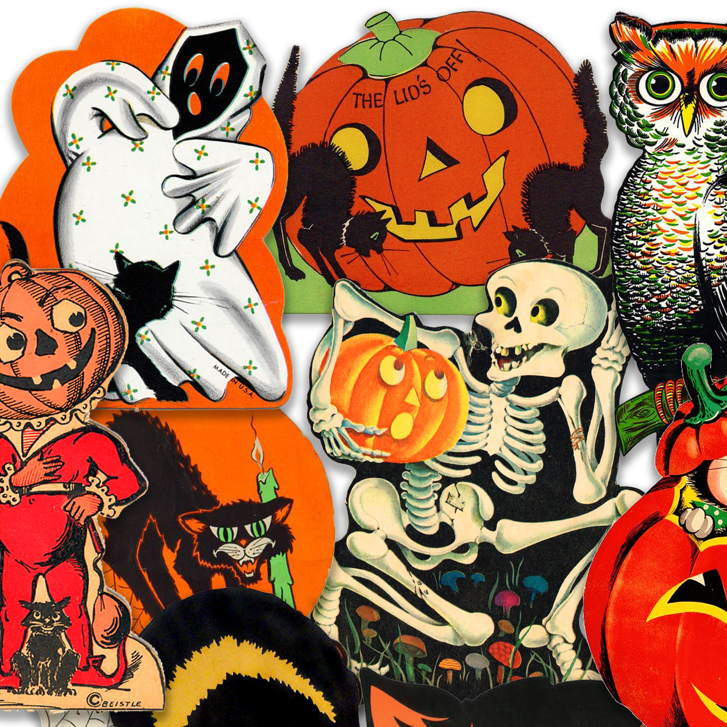 Vintage Halloween Stickers