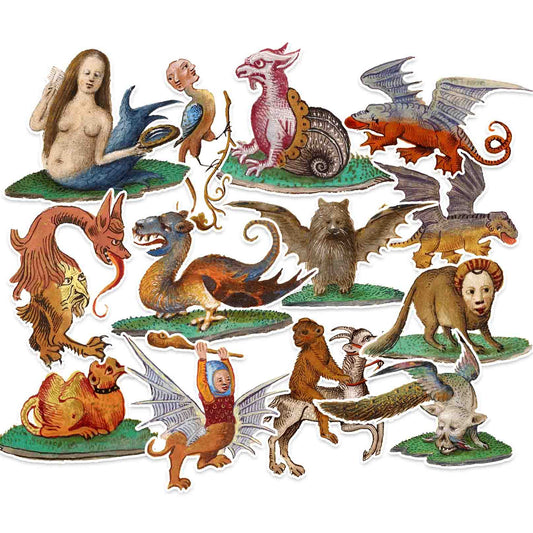 Medieval Mythical Creature Sticker Pack