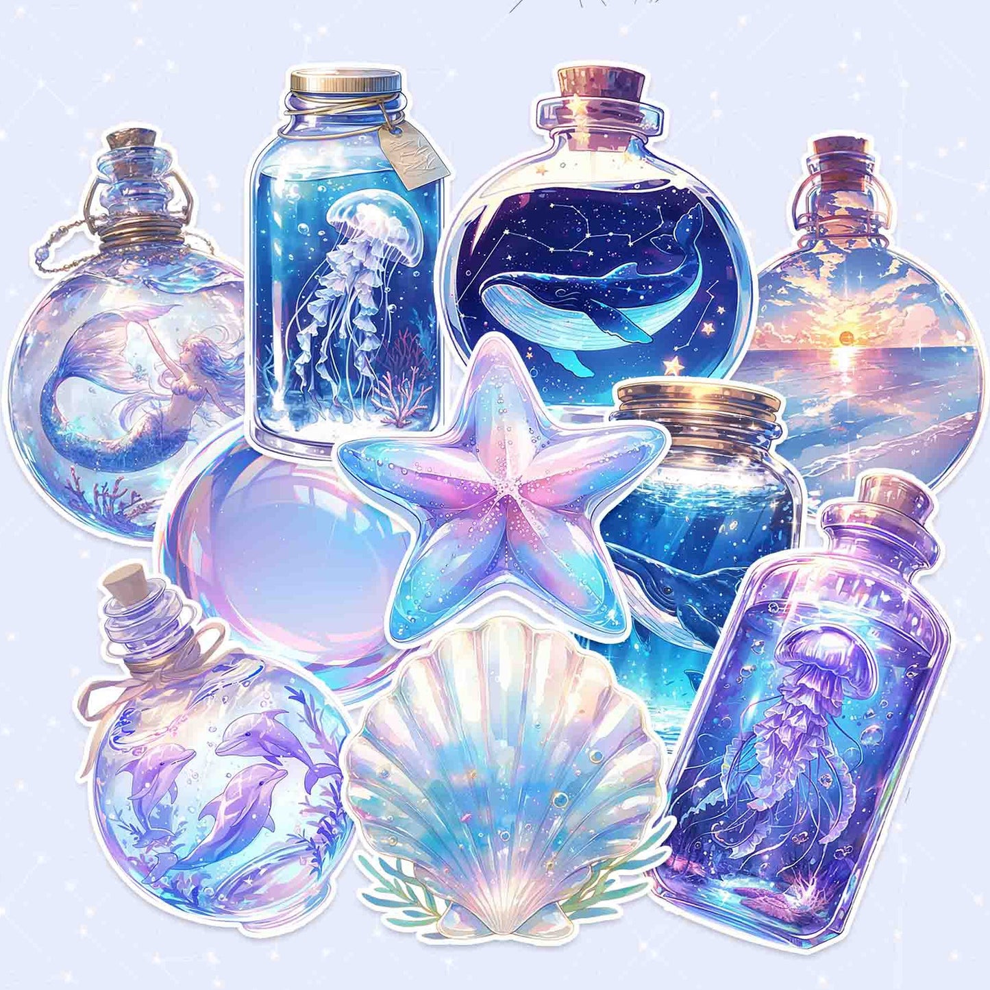 Magical Ocean Bottle Stickers