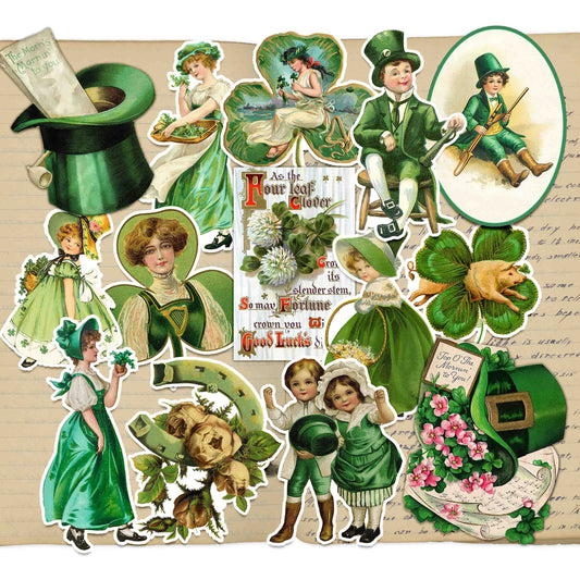 Vintage St. Patrick's Day Vinyl Sticker Pack