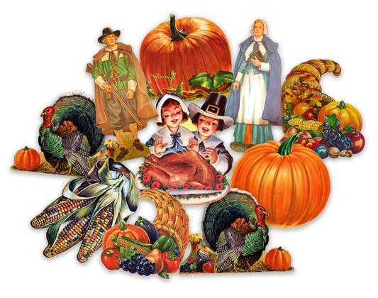 Vintage Thanksgiving Stickers