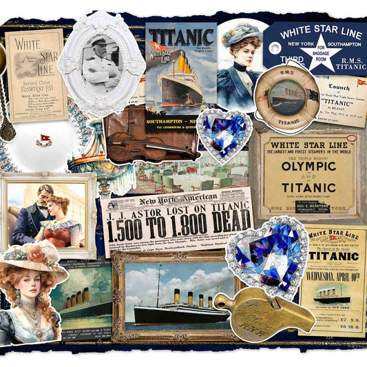 Vintage Titanic Sticker Pack