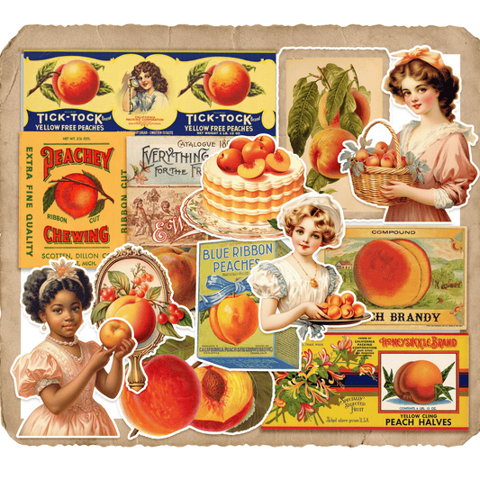 Vintage Peach Sticker Pack
