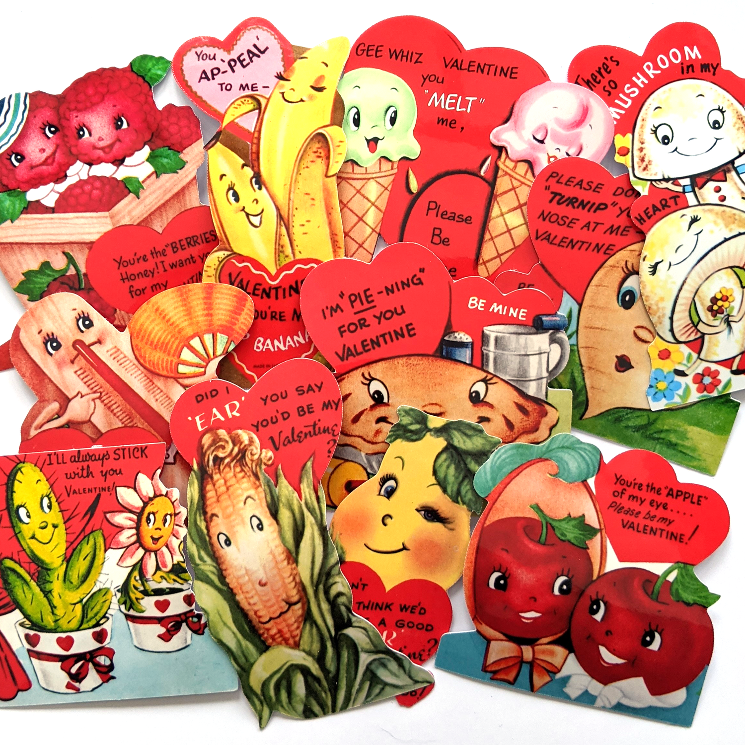 Vintage Valentine Stickers Pack – Cherry Moon Factory