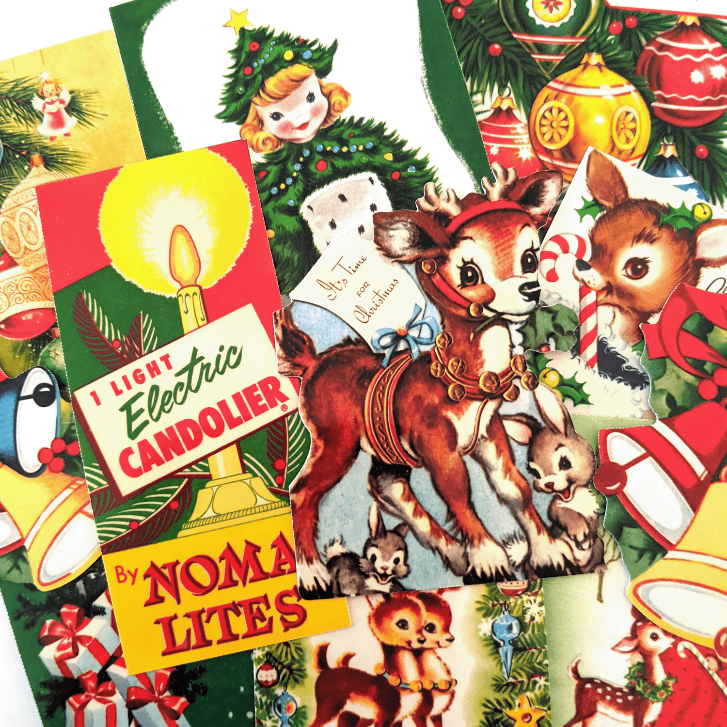 Vintage Christmas Puffy Stickers – Retro on 8th