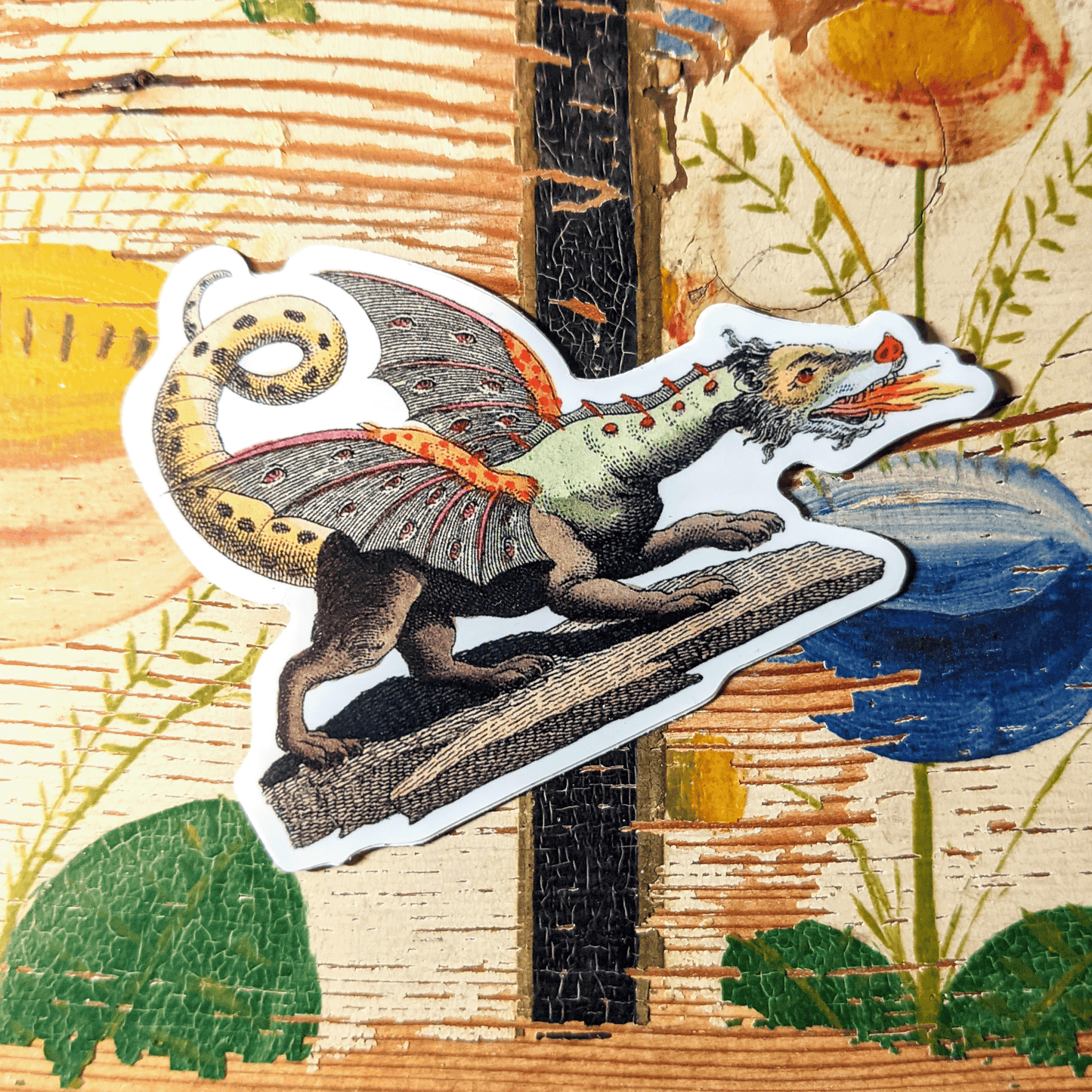 Medieval Dragon Waterproof Sticker
