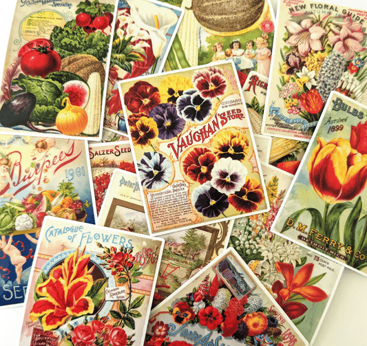 Vintage Kitsch Blue Stickers Pack – Cherry Moon Factory