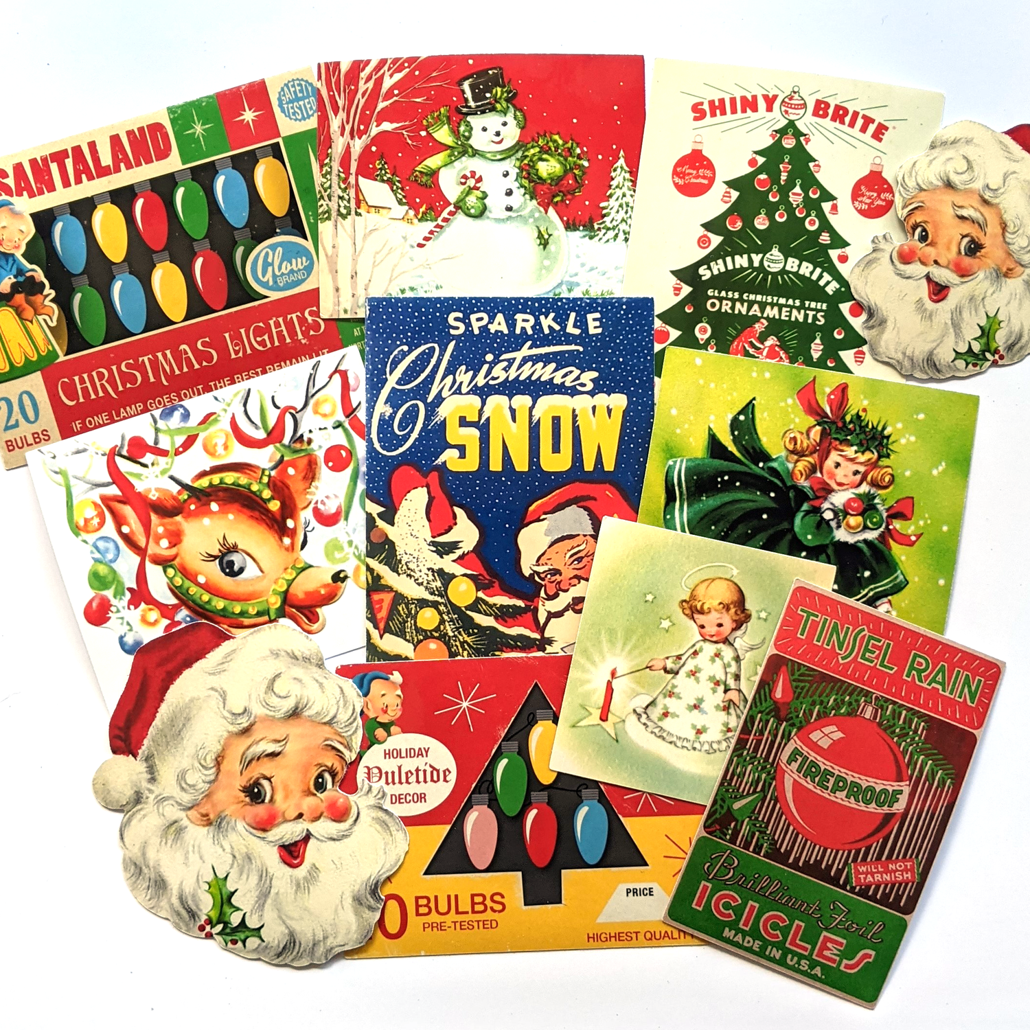 138 Pieces/Pack Retro Christmas Stickers Large Size Photo Album