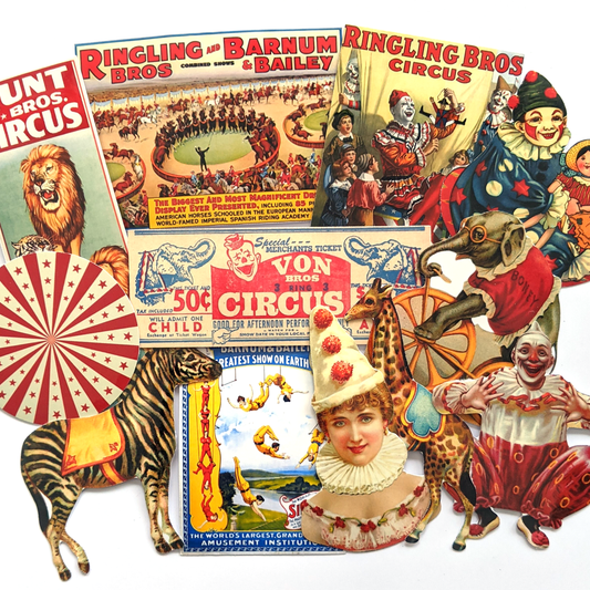 Victorian Circus Carnival Vinyl Sticker Pack