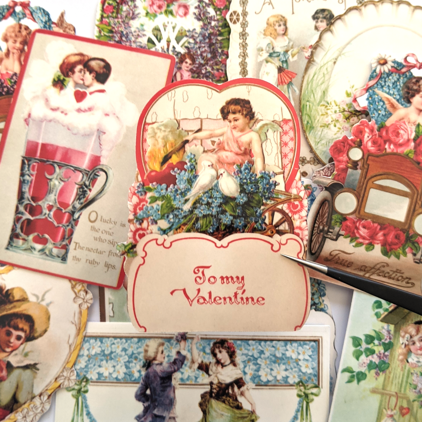 Victorian Valentine Stickers Pack