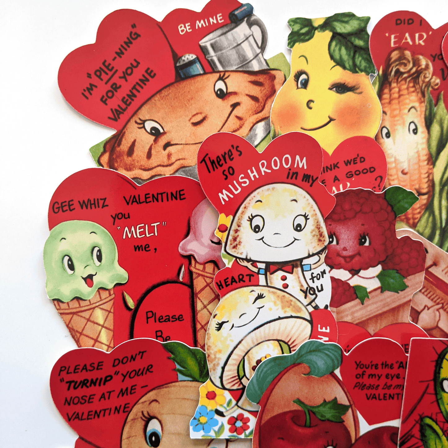 Vintage 2000 Die Cut Hello Kitty Valentines Valentine Card Set of 2 –