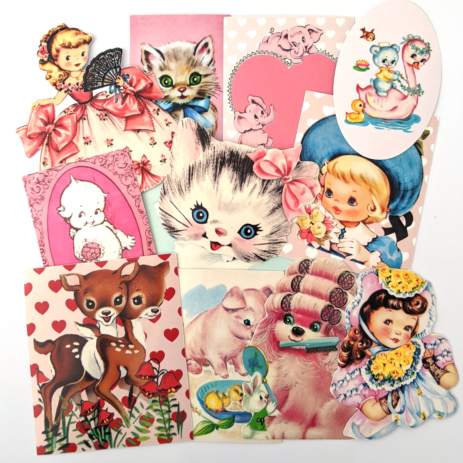 Vintage Pink Stickers Pack – Cherry Moon Factory